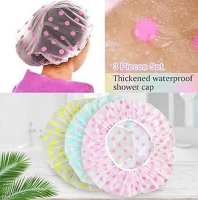 Celibate Reusable/Comfort/Waterproof/Elastic FreeSize Bath Shower Caps For Men/Women