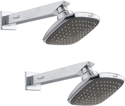 Prestige ABS Plastic Garnet Square Rain Over Head Shower with 9inch square arm- Set of 2 Shower Head