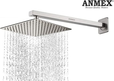 ANMEX SS304 UltraSlim HighPressure Rainfall Shower Head & Shower Arm (4X4+12INCH ARM) Shower Head