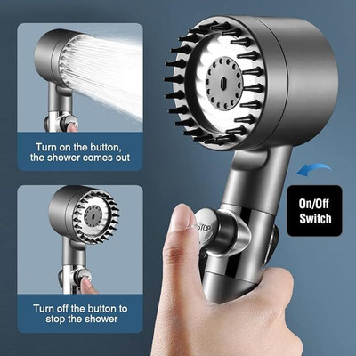 wonder digital High Pressure Shower Head, Handheld Water Saving Shower Head with On/Off Switch Shower Head