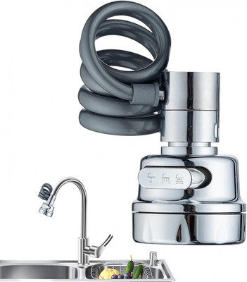 anerkennen 360°ROTATABLE SWIVEL MOVABLE FAUCET WITH 3 MODES Faucet Nozzle(Screw On)
