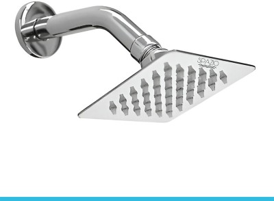 Spazio SmartBuy Rain Shower Stainless Steel Ultra Slim 4x4 Inch With 12 Inch Long Arm Shower Head