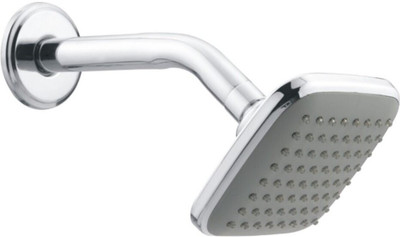 fixeded by InBath 4x4 Inches Square Overhead Shower With 9 Inches SS Round Arm For Bathroom Shower Head
