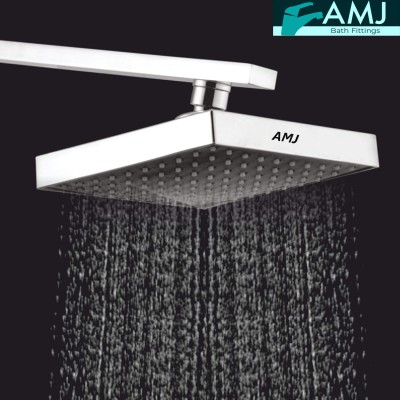 AMJ 8x8 American Design ABS Overhead Chrome Polished Finish with 12inch Square Arm Shower Head