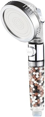 AquaDance by NA High-Pressure Handheld Shower Head with Adjustable Water Softening Filter Shower Head