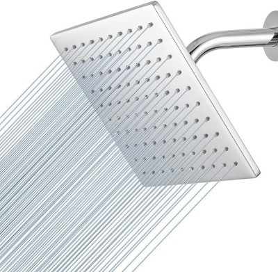 Elexa Hardware Sleek Design Ultra-Thin Square Stainless Steel Rain Shower Head - 6-Inch Shower Head