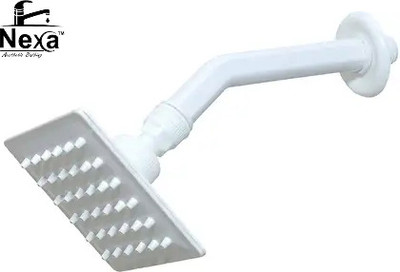 NEXA BATH by NEXA BATH Shower PVC 4x4 | 4 x 4 | SLIIM SQUERE HEAD Shower Head and Shower arm Shower Head