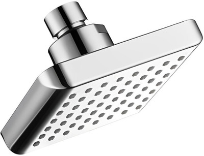 Cliquin Squar 4x4 Inch ABS Overhead Shower | Chrome Finish | Rainfall Flow Shower Head
