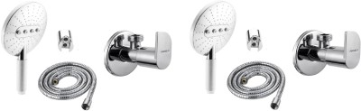 ANMEX Complete Set of 3 Function RDOTS Adjustable Hand Shower with - PACK OF 2 Shower Head