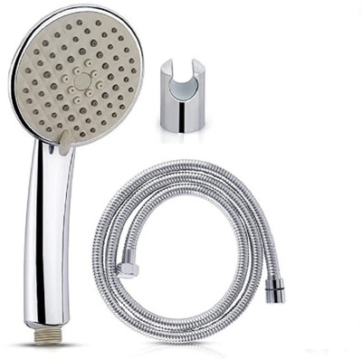 CLIBO by Swastik ind 5 Flow Modes ABS HS-019 Plastic Hand Shower with SS Tube 1.5 M and Hook Shower Head