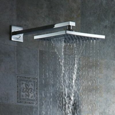 ZAP Rainfall SS Square Over Head Showers With Arm Shower Head