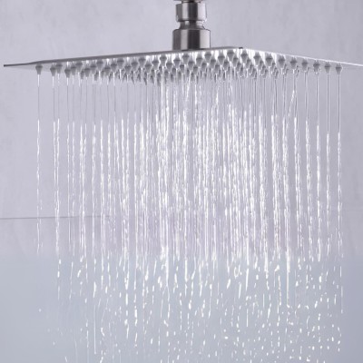 Adivta Rainfall Shower Head for bathroom With Ceiling Arm & Square Shower 8X8+21 Inch Shower Head