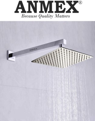 ANMEX SS304 UltraSlim HighPressure Rainfall Shower Head & Shower Arm (8X8+15INCH ARM) Shower Head