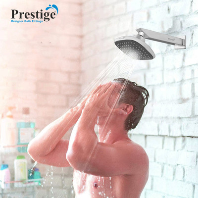Prestige Abs Bend black Shower GALAXY 4 With Ss Arm Chrome Finished Collection Shower Shower Head