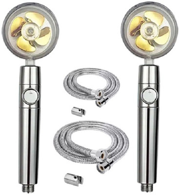 Flipkart SmartBuy 360 Turbo High Pressure Set with Hose Pipe & Huck For Bathroom Shower Head 2Px Shower Head