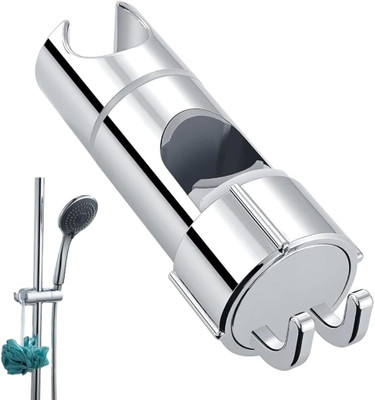 Zibuyu Shower Head Holder with 2 Hooks, Universal Shower Holder Bracket for 16-27mm Shower Head