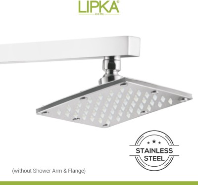 Lipka SANDWICH Square Stainless Steel Over Head Rain Shower Without Shower Arm (8x8 Inches) Shower Head