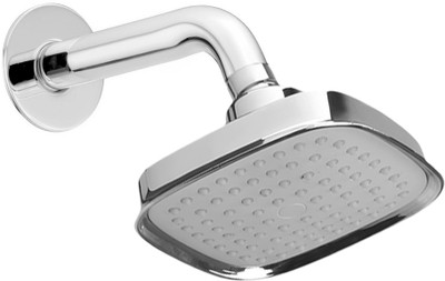 Cliquin Stylish 4x4 Inch ABS Overhead Shower with 9-Inch Arm | Chrome Finish | Anti-Clog Shower Head