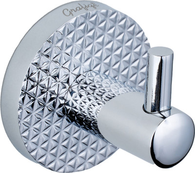 Grafiqe Chrome Shower Rod Hook(Silver)