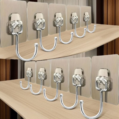 ZULLIVALLIY Matte Shower Rod Hook(Gold)