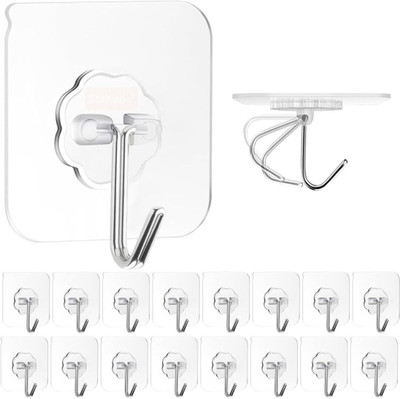 OMKRUSH Matte Shower Rod Hook(Clear)