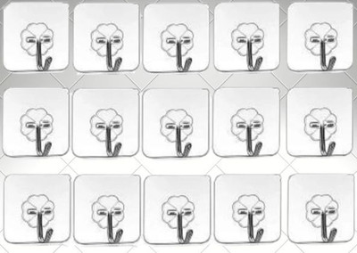 GOPINATH EXIM Matte Shower Rod Hook(Silver)