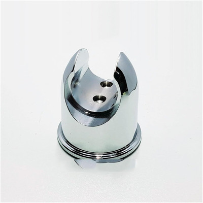 Sanimart Chrome Shower Rod Hook(Silver)