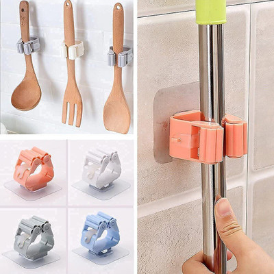 Radha Multicolor Plastic Broom Holder(2 Holders)