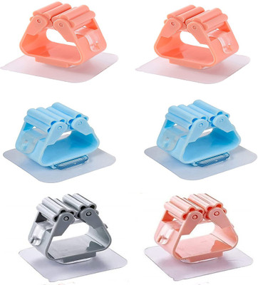 Shreejee Magic Sticker Self Adhesive Hook for Broom/Wiper/MopBHX6.07 Pack of 6 Pcs Swivel Hook 6(Pack of 0)