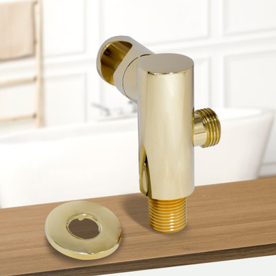D&B BATHWARE Matte Shower Rod Hook(Gold)