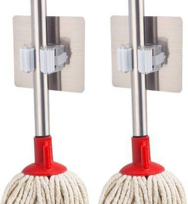 Khodalraj Enterprise Multicolor Plastic Broom Holder(2 Holders)