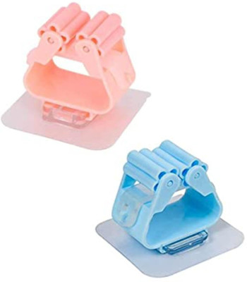 Manav Multicolor Plastic Broom Holder(4 Holders)