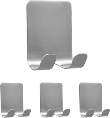 terasabtera Glossy Shower Rod Hook(Silver)