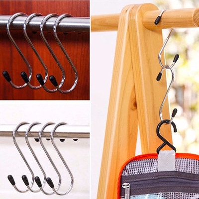 HomeHunt Chrome Shower Rod Hook(Silver)