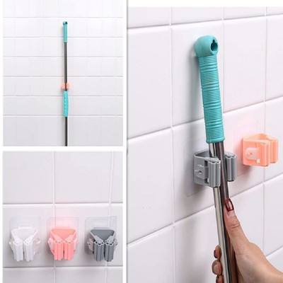 NITS VENTURE Multicolor Plastic Broom Holder(2 Holders)