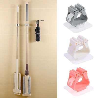WebDealz Multicolor Plastic Broom Holder(2 Holders)