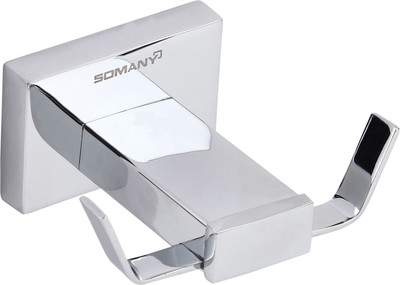 SOMANY Bathware Chrome Shower Rod Hook(Silver)