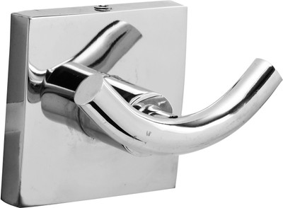 AGMECO Chrome Shower Rod Hook(Silver)