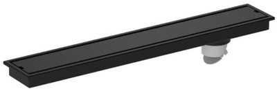 Viking SS304 Shower Channel Drain -Length 600mm (24’’) Width 100mm (4’’) Anti- Corrosive with Cockroach Trap, Hair Catcher and Side Hole - Elegant Matte Black(Matte Finish)