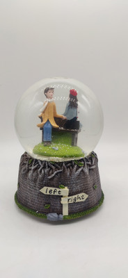 SASSIE-Cute-Lovers-Together-Musical-Crystal-Ball-Decorative-Showpiece-14-cm-Polyresin-Brown