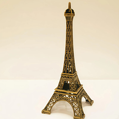 R M ENTERXX EIFEEL TOWER 13.5 Decorative Showpiece  -  13 cm(Brass, Gold)