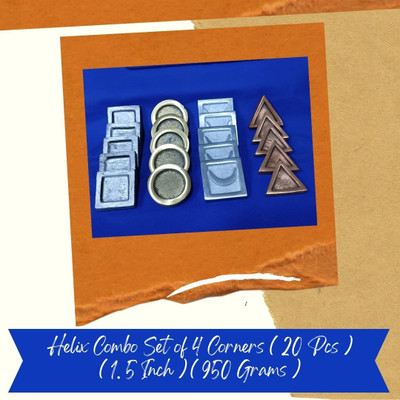 VSP VASTU SAMADHAN VSP VASTU SAMADHAN - 154 VSP HELIX COMBO SET OF 4 CORNERS ( 20 PCS ) Decorative Showpiece  -  3 cm(Metal, Multicolor)
