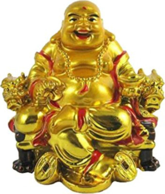 LEDZZ Decorative Showpiece  -  8 cm(Polyresin, Gold)