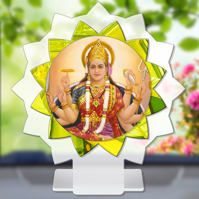 SANBIA Mahamaya Jagat Janani Maya Devi Car Dashboard Idol Premium Decorative Showpiece  -  11 cm(Plastic, Multicolor)