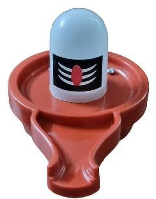 BRL Shivling LED Water Sensor Decorative Showpiece  -  10 cm(Plastic, Red)
