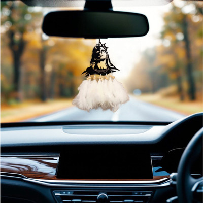 JIYU CREATION adiyogi white Car Hanging Ornament(Pack of 1)