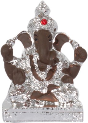 Oanik Eco-Friendly Ganesh Idol for Car, Home & Gift | Marble & Decorative Statues Decorative Showpiece  -  7 cm(Marble, Steel)