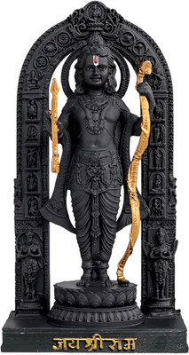 Always Better Look ram lalla Decorative Showpiece  -  17 cm(Resin, Black)