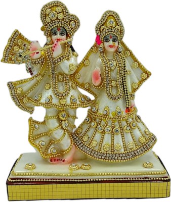 Archit Crafts Poly Resin Handcrafted Radha Krishna Idol Murti Decorative Showpiece  -  16 cm(Polyresin, Multicolor)