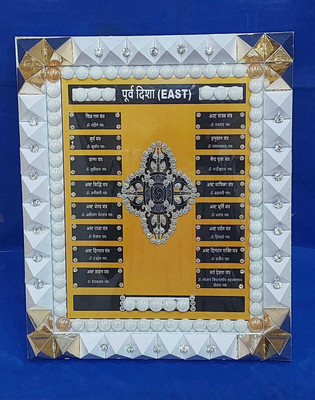 VSP VASTU SAMADHAN VSP VASTU SAMADHAN - 39 PYRA EAST DISHA FRAME Decorative Showpiece  -  28 cm(Fiber, Multicolor)